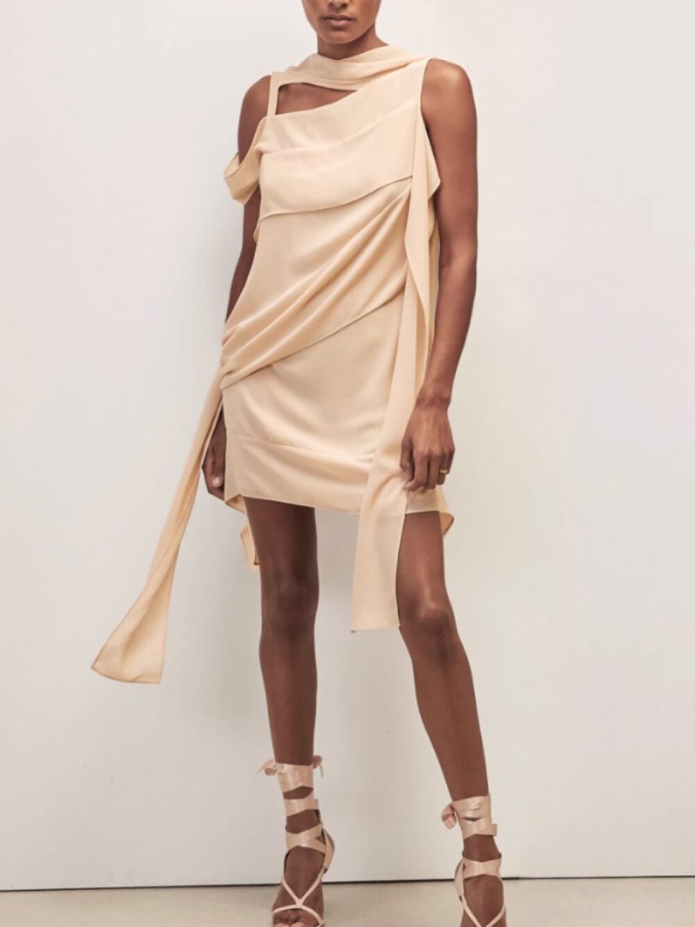 REISS x Royal Ballet Panel Shift Mini Dress - Pale Pink UK12/US8 Balletcore